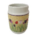 VASO BAÑO BORDE TULIPANES CESPED COL
