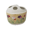 VASO CEPILLOS BORDE TULIPANES CESPED