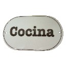 PLACA OVALADA LETRERO COCINA
