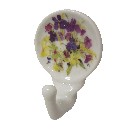 PERCHA COLGADOR ADHESIVA FLORES 2