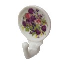 PERCHA COLGADOR ADHESIVA FLORES 1