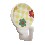 PERCHA COLGADOR FLOR VICHY AMARILLO