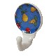 PERCHA COLGADOR ADHESIVA FRUTAS AZUL