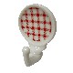 PERCHA COLGADOR ADHESIVA VICHY ROJO
