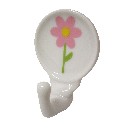 PERCHA COLGADOR ADHESIV MARGARITA ROSA