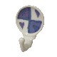PERCHA COLGADOR ADHESIVA CORAZON AZUL