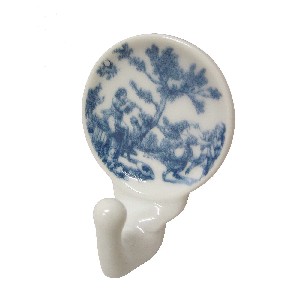 PERCHA COLGADOR ADHESIVA CLASICO AZUL