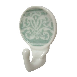 PERCHA COLGADOR ADHESIVA TOALLA VERDE