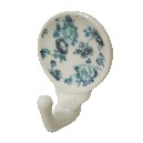 PERCHA COLGADOR ADHESIVA TAPICERIA AZUL