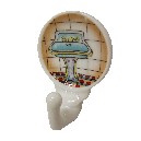 PERCHA COLGADOR ADHESIVA DIBUJO LAVABO