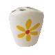 VASO CEPILLOS PLANO MARGARITAS AMARILLO