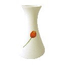 FLORERO CONO REDONDO TULIPAN ROJO