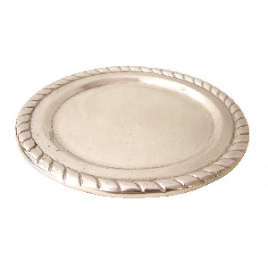PLATO CORDON REDONDO PEQUEÑO ALUMINIO