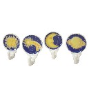 PERCHA COLGADOR ADHESIVA ASTROS AZUL SURTIDO