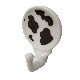 PERCHA COLGADOR ADHESIVA MANCHAS VACA NEGRO