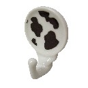 PERCHA COLGADOR ADHESIVA MANCHAS VACA NEGRO