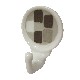 PERCHA COLGADOR ADHESIVA CUADROS GRIS