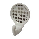 PERCHA COLGADOR ADHESIVA POMPAS GRISES
