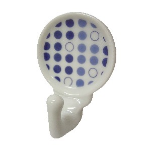 PERCHA COLGADOR ADHESIVA POMPAS AZUL