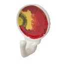 PERCHA COLGADOR ADHESIVA AMAPOLA ROJA
