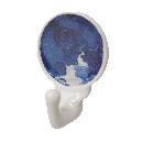 PERCHA COLGADOR ADHESIVA AMAPOLA AZUL