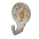 PERCHA COLGADOR ADHESIVA TRAMA MARRON