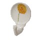 PERCHA COLGADOR ADHESIVA DALIA AMARILLA