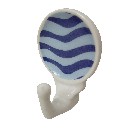 PERCHA COLGADOR ADHESIVA OLAS AZUL