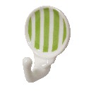 PERCHA COLGADOR ADHESIVA RAYAS VERDE