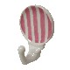 PERCHA COLGADOR ADHESIVA RAYAS ROSA