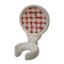 SOPORTE CEPILLO PARED VICHY ROJO