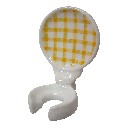 SOPORTE CEPILLO PARED VICHY AMARILLO