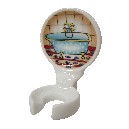 SOPORTE CEPILLO PARED DIBUJO LAVABO