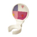 SOPORTE CEPILLO PARED CORAZON COLORES