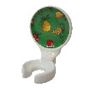 SOPORTE CEPILLO PARED FRUTAS VERDE