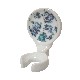 SOPORTE CEPILLO PARED TAPICERIA AZUL