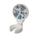 SOPORTE CEPILLO PARED TAPICERIA AZUL