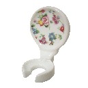 SOPORTE CEPILLO PARED TAPICERIA ROSA