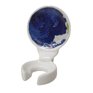 SOPORTE CEPILLO PARED AMAPOLA AZUL