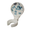 SOPORTE CEPILLO PARED TRAMA AZUL