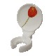 SOPORTE CEPILLO PARED TULIPAN ROJO