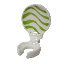 SOPORTE CEPILLO PARED OLAS VERDE