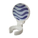 SOPORTE CEPILLO PARED OLAS AZUL