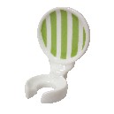 SOPORTE CEPILLO PARED RAYAS VERDE