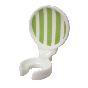 SOPORTE CEPILLO PARED RAYAS VERDE