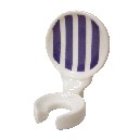SOPORTE CEPILLO PARED RAYAS AZUL