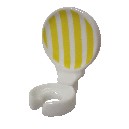 SOPORTE CEPILLO PARED RAYAS AMARILLO