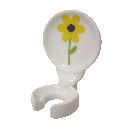 SOPORTE CEPILLO PARED MARGARITA AMARILLO