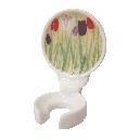SOPORTE CEPILLO PARED TULIPANES CESPED