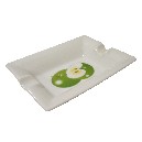 CENICERO RECTANGULAR PEQUEÑO MANZANA VERDE